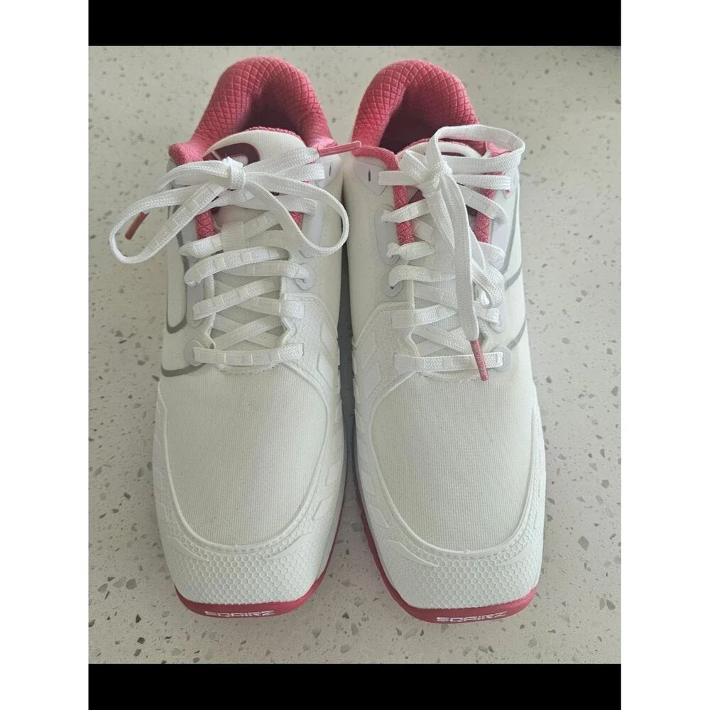 SQAIRZ Pickleball Women's White & Pink Court Shoes NEW